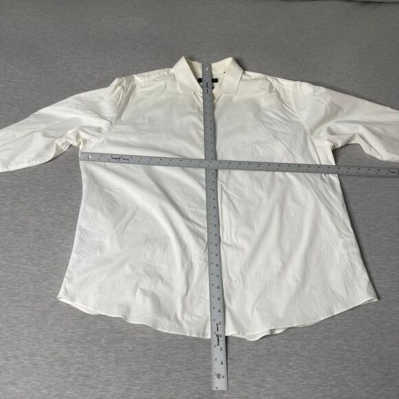 The Original Ben Sherman Men’s Solid White Button-Up Dress Shirt - Picture 4 of 11